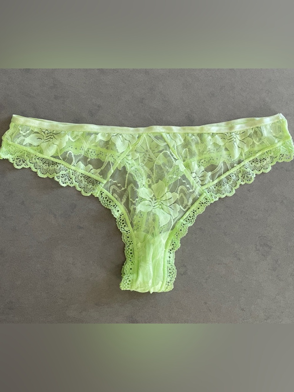 NWOT Lace Sheer Hipster Thong